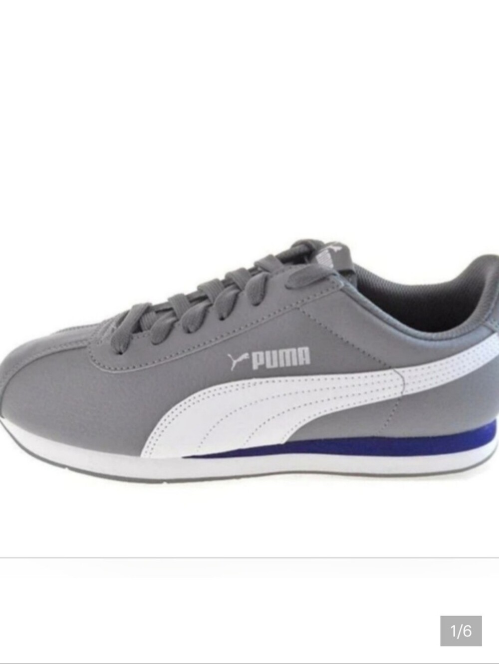 PUMA RETRO TURIN RUNNING SHOES GREY/WHITE SIZE 12